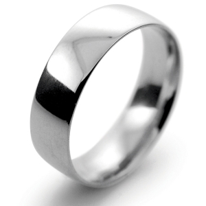 Court Light - 6mm (TCSL6P) Platinum Wedding Ring 